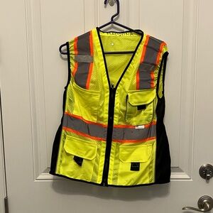 High-Visibility Safety Vest with Multiple Pockets